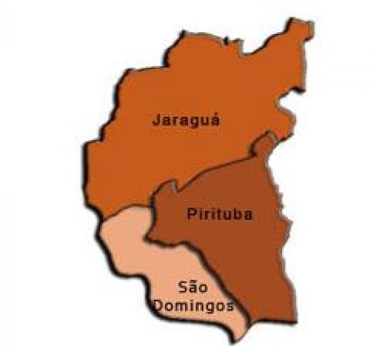 Ramani ya Pirituba-Jaraguá ndogo-mkoa