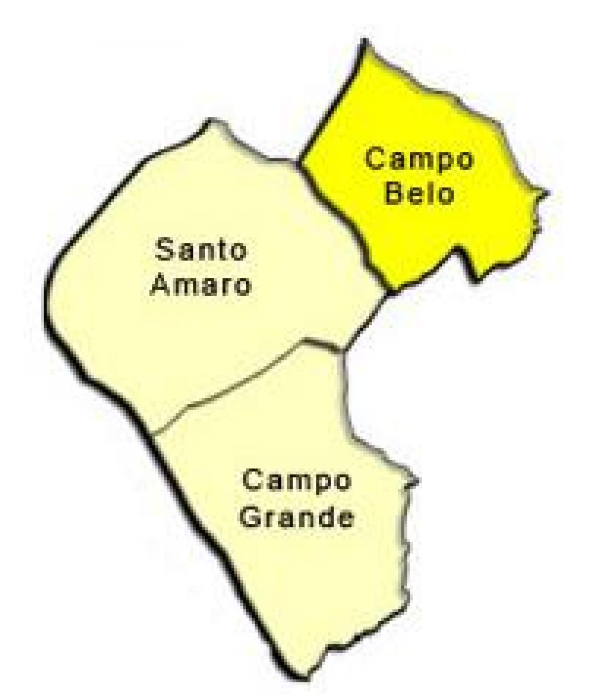 Ramani ya Santo Amaro ndogo-mkoa