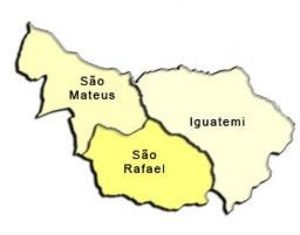 Ramani ya Sao Mateus ndogo-mkoa
