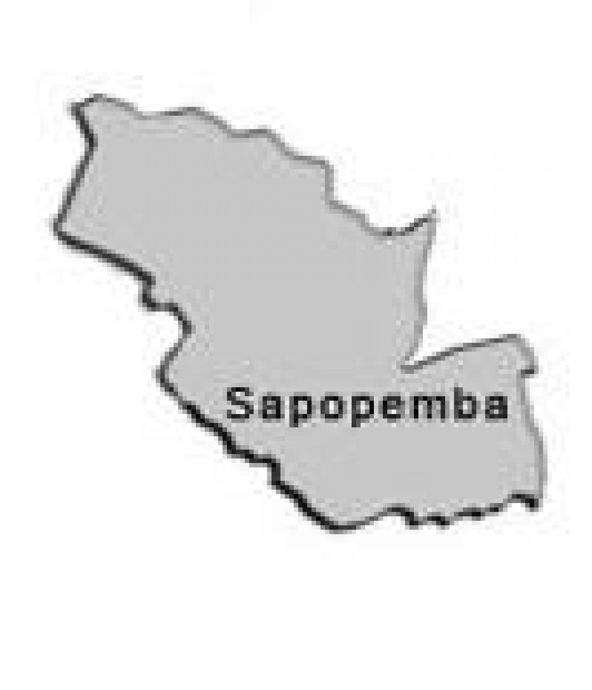 Ramani ya Sapopembra ndogo-mkoa