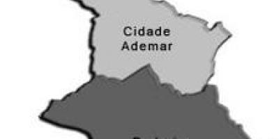Ramani ya Cidade Ademar ndogo-mkoa