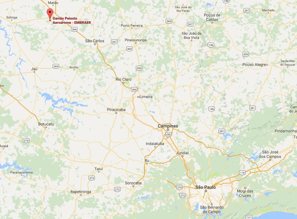 Ramani ya aerodrome Gavião Peixoto