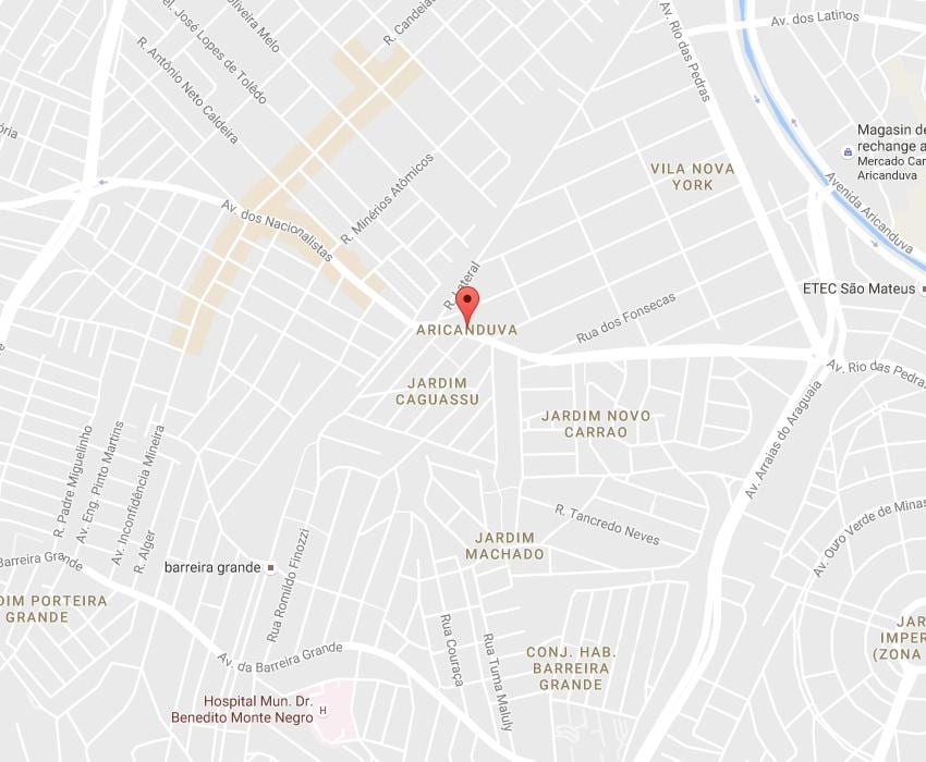 Ramani ya Aricanduva São Paulo