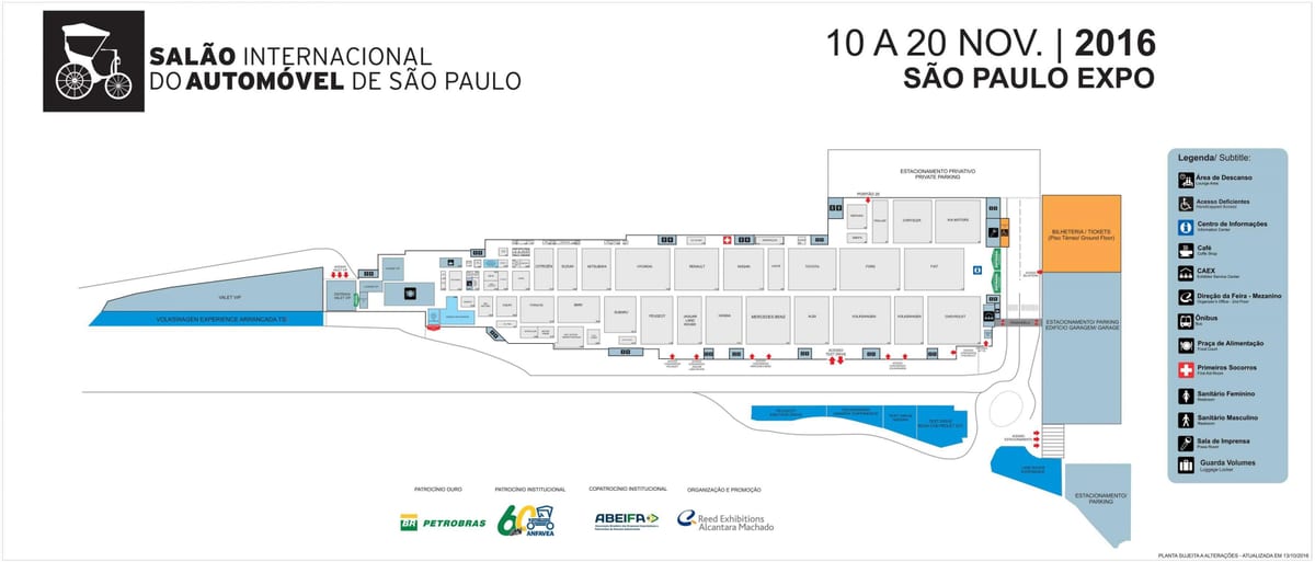 Ramani ya auto show São Paulo