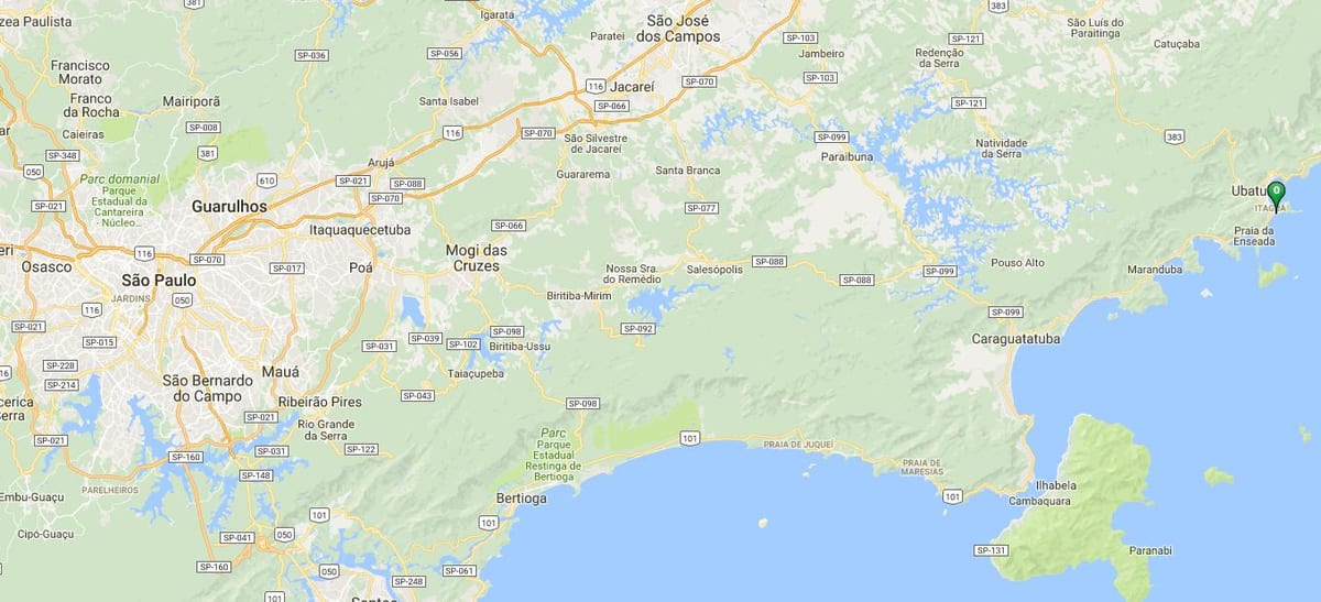 Ramani ya pwani Tenório