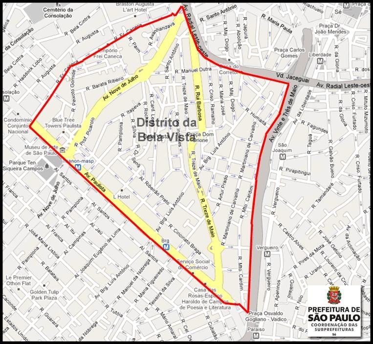 Ramani ya Bela Vista São Paulo