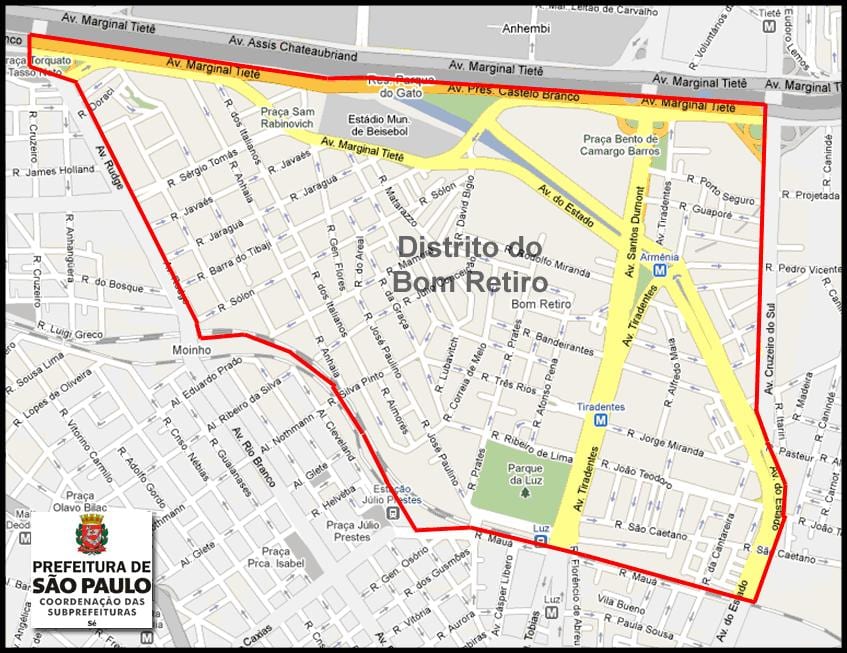 Ramani ya Bom Retiro São Paulo