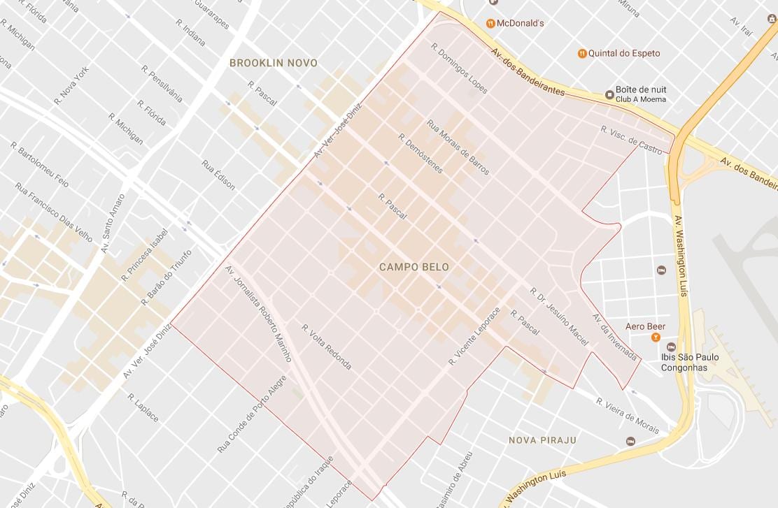 Ramani ya Campo Belo São Paulo