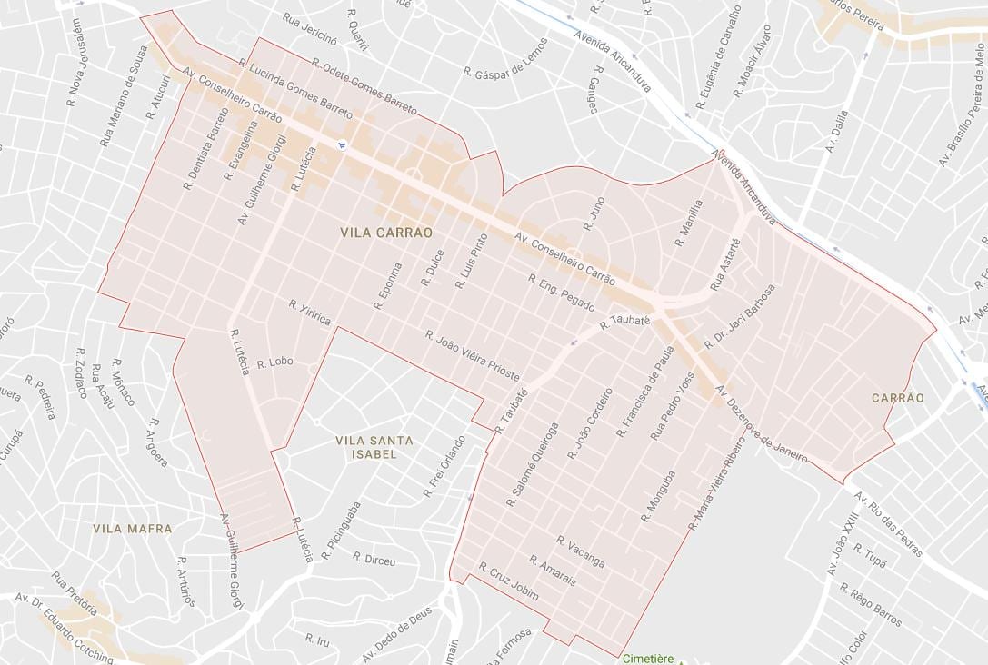 Ramani ya Carrão São Paulo