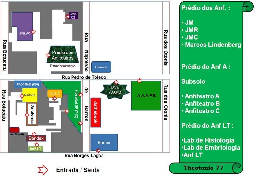 Ramani ya chuo kikuu cha shirikisho la São Paulo - UNIFESP