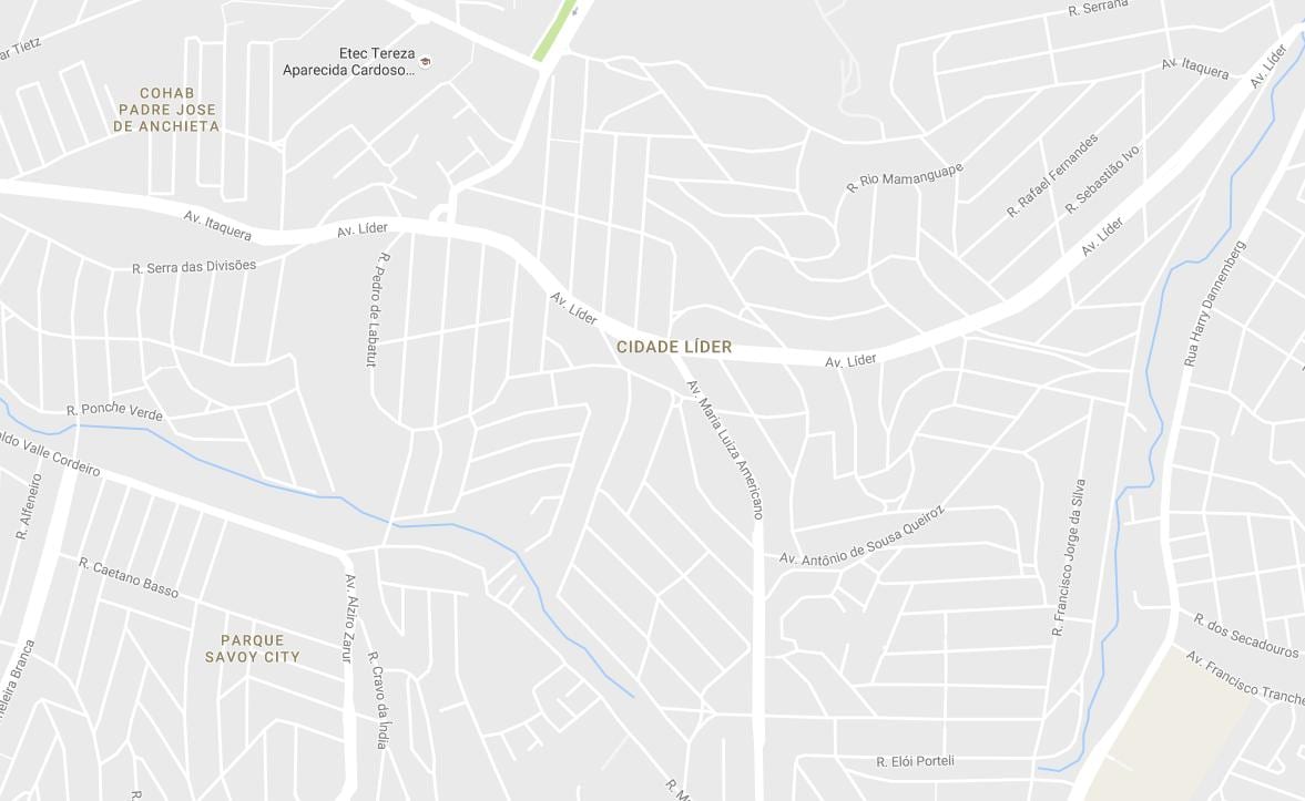 Ramani ya Cidade Líder São Paulo