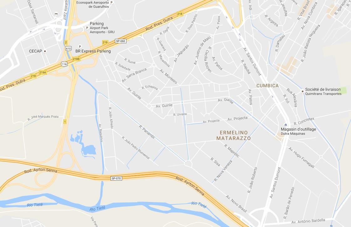 Ramani ya Ermelino Matarazzo São Paulo