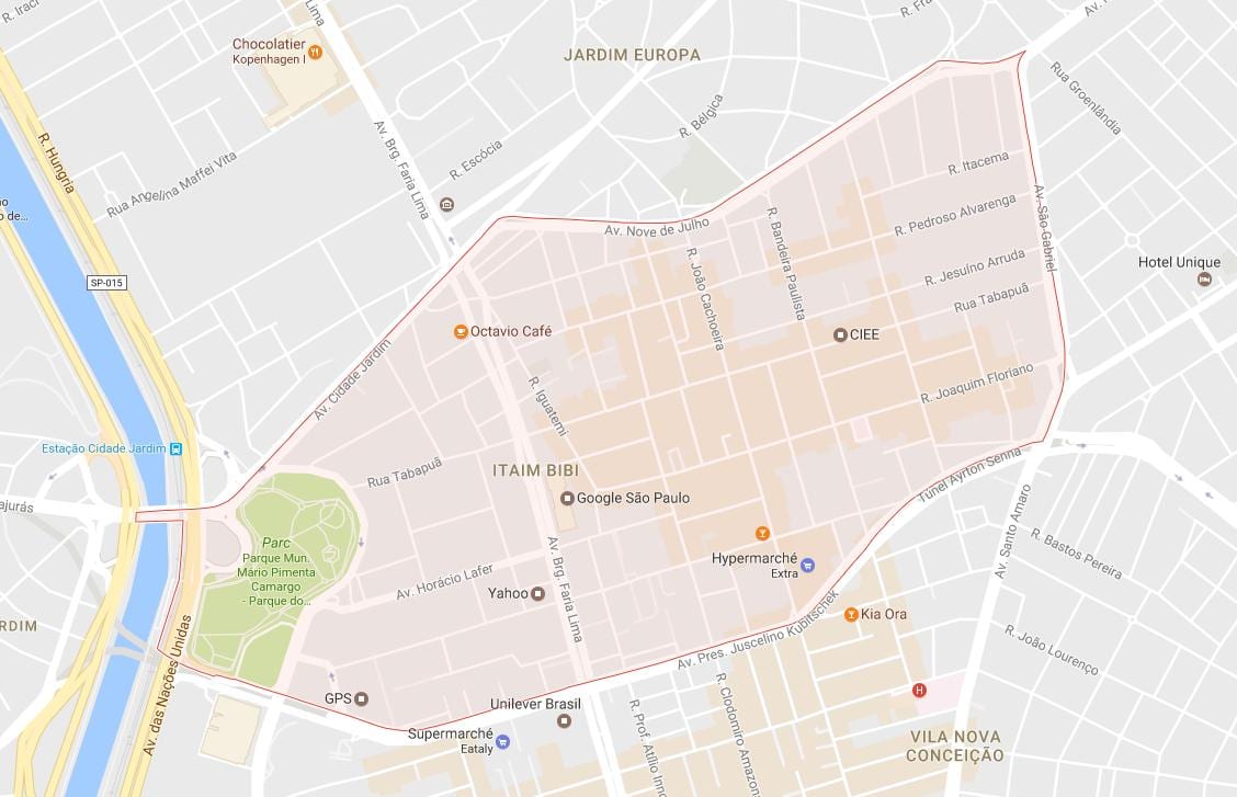 Ramani ya Itaim Bibi São Paulo