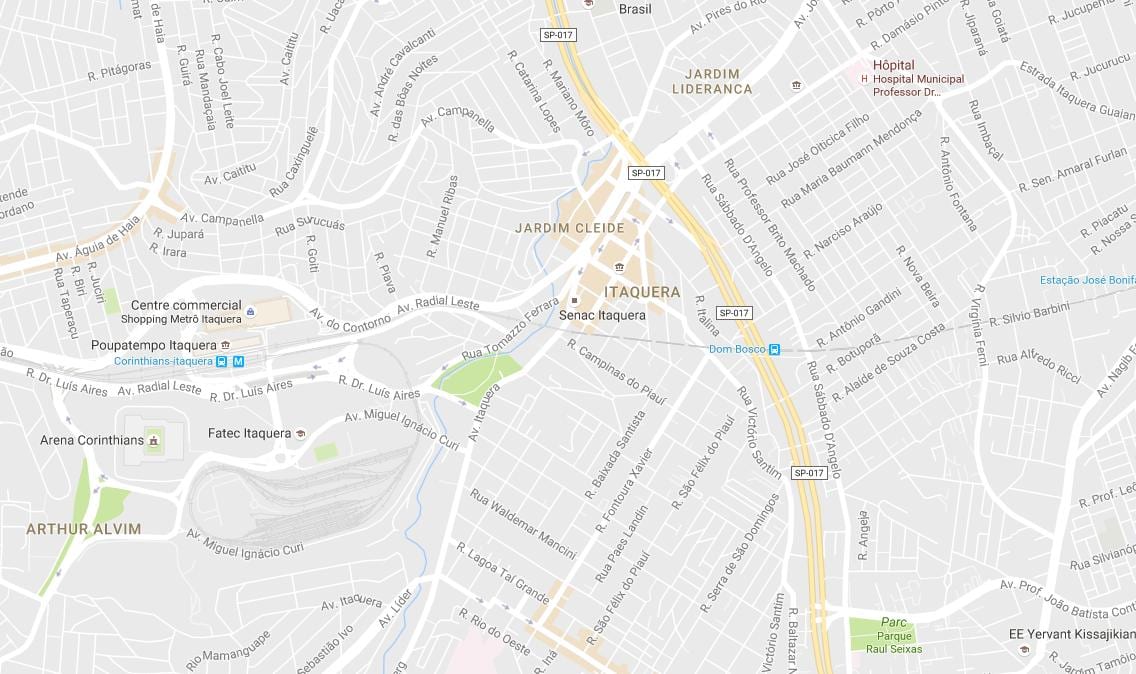 Ramani ya Itaquera São Paulo
