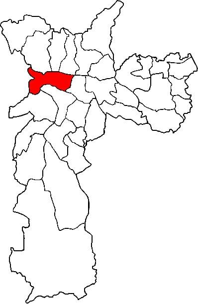 Ramani ya Lapa ndogo-mkoa São Paulo