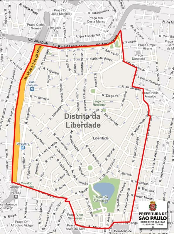 Ramani ya Liberdade São Paulo