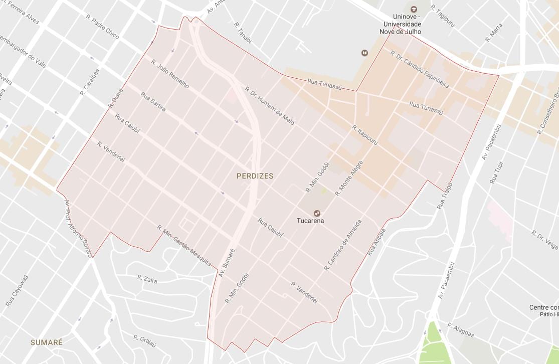 Ramani ya Perdizes São Paulo