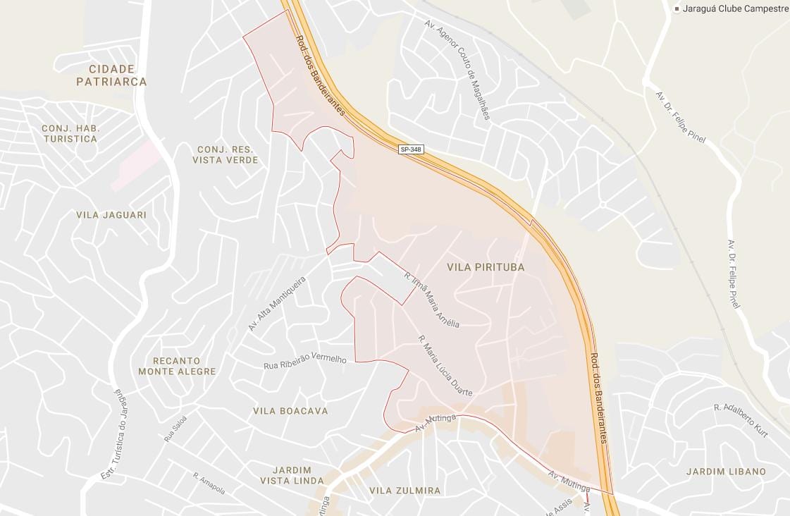 Ramani ya Pirituba São Paulo