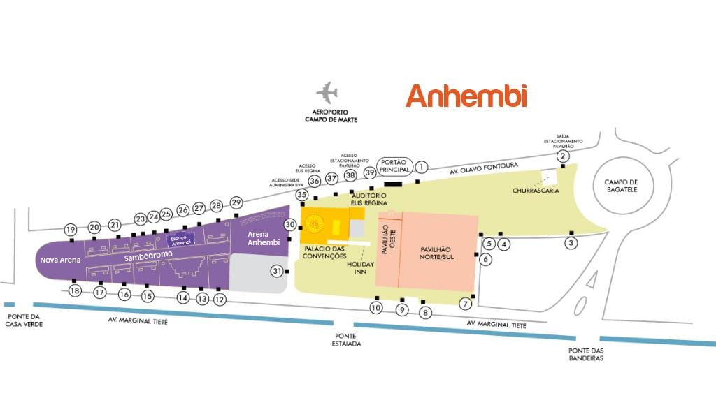 Ramani ya São Paulo Anhembi