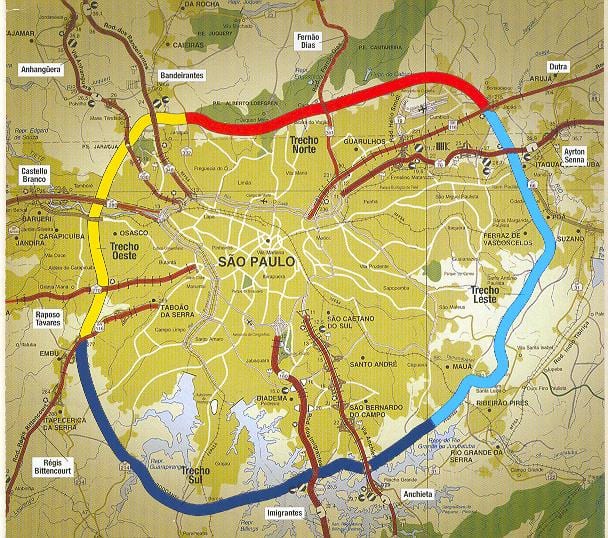 Ramani ya São Paulo beltway