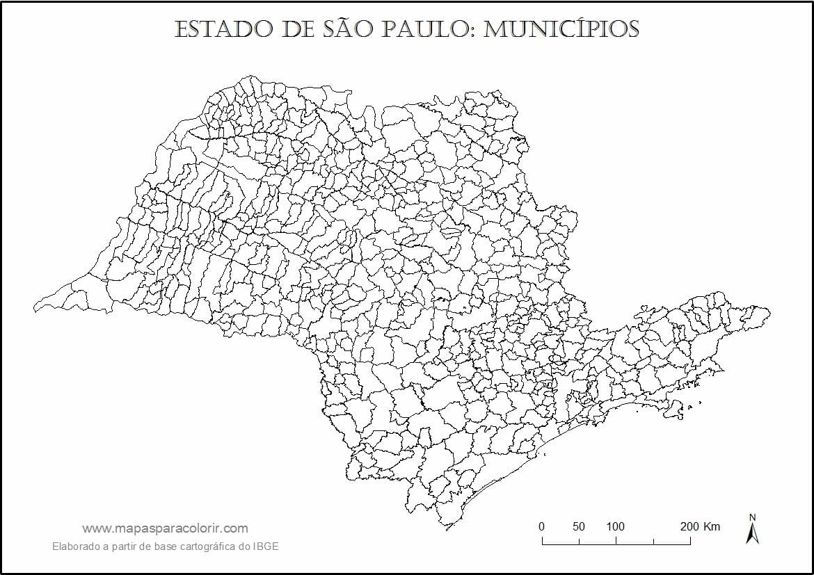 Ramani ya São Paulo bikira - manispaa