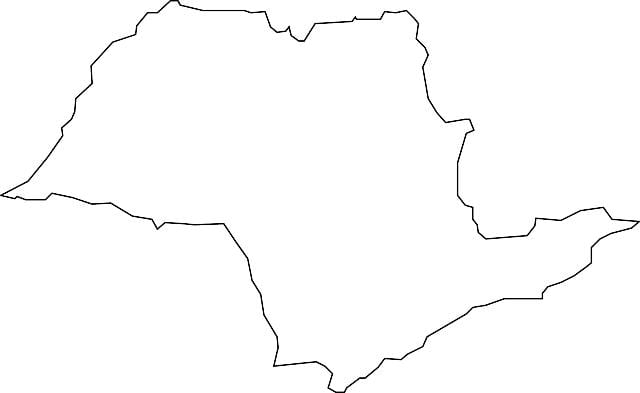 Ramani ya São Paulo vector