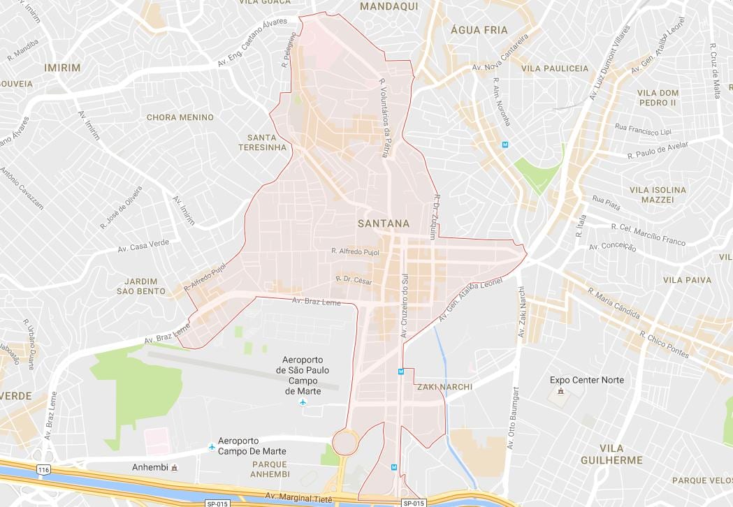 Ramani ya Santana São Paulo