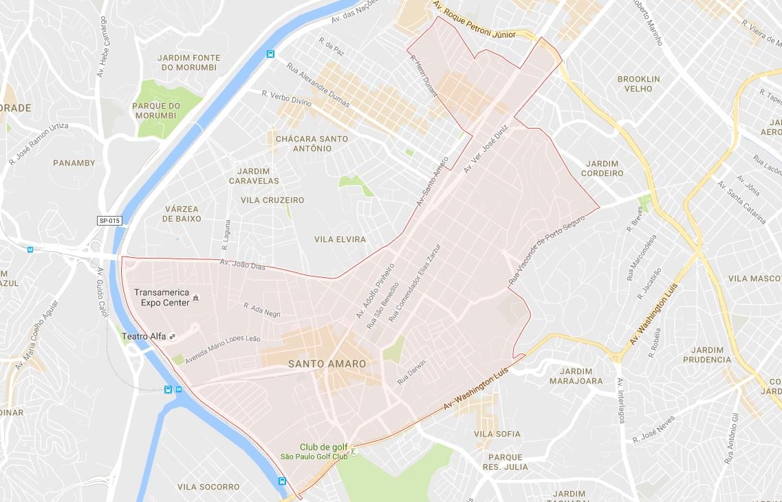 Ramani ya Santo Amaro São Paulo