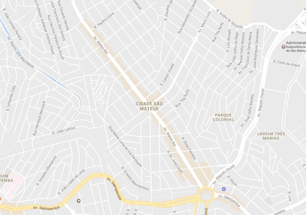 Ramani ya Sao Mateus São Paulo