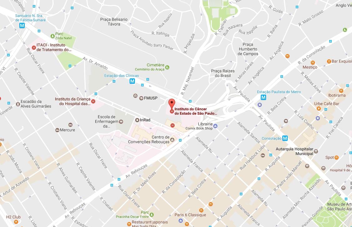 Ramani ya Taasisi ya Saratani ya São Paulo