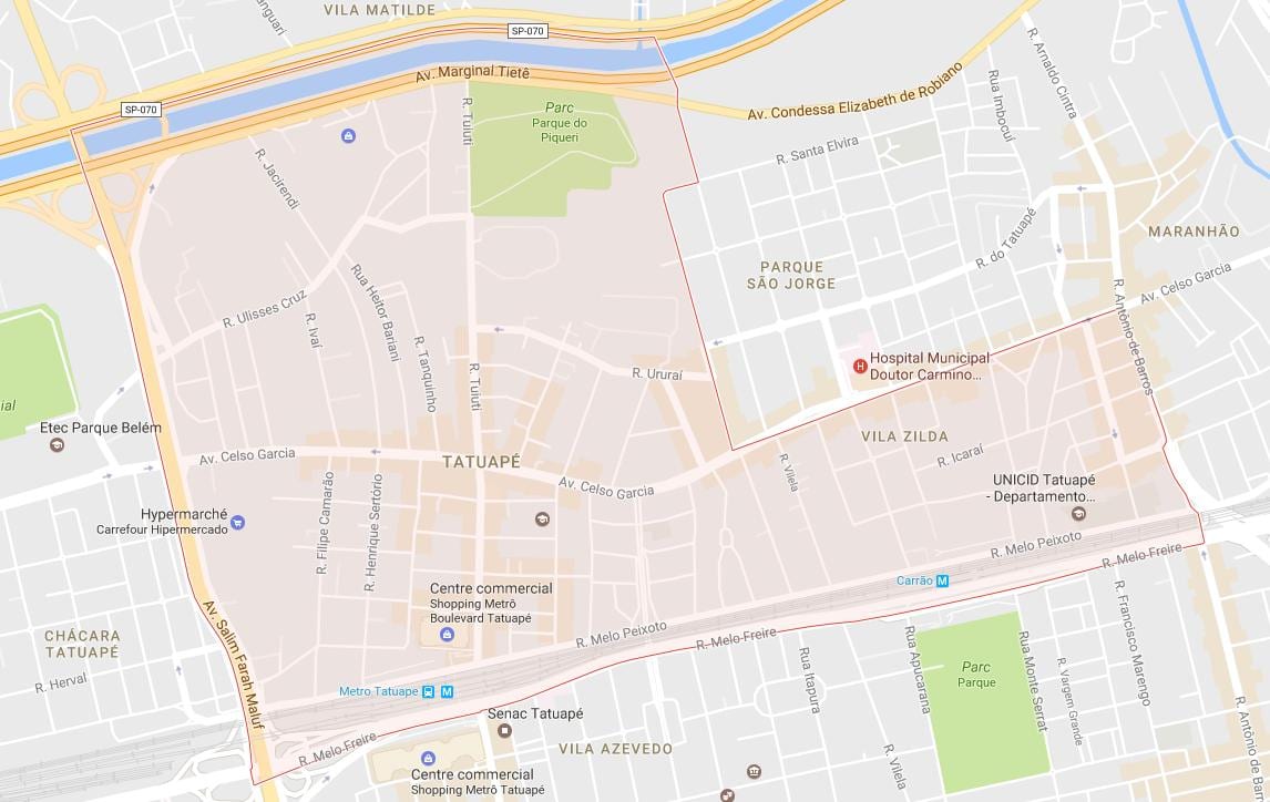 Ramani ya Tatuapé São Paulo