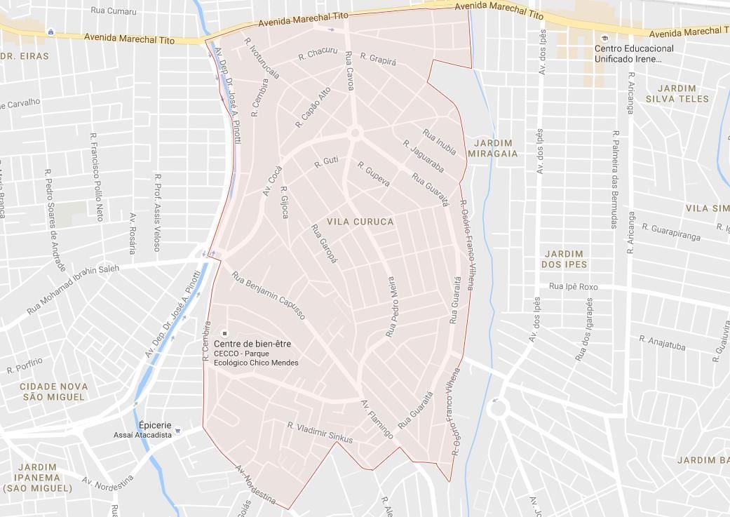 Ramani ya Vila Curuçá São Paulo