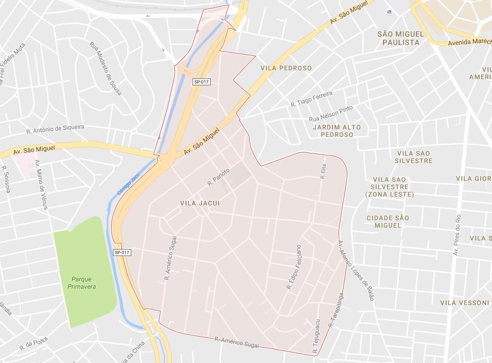 Ramani ya Vila Jacuí São Paulo