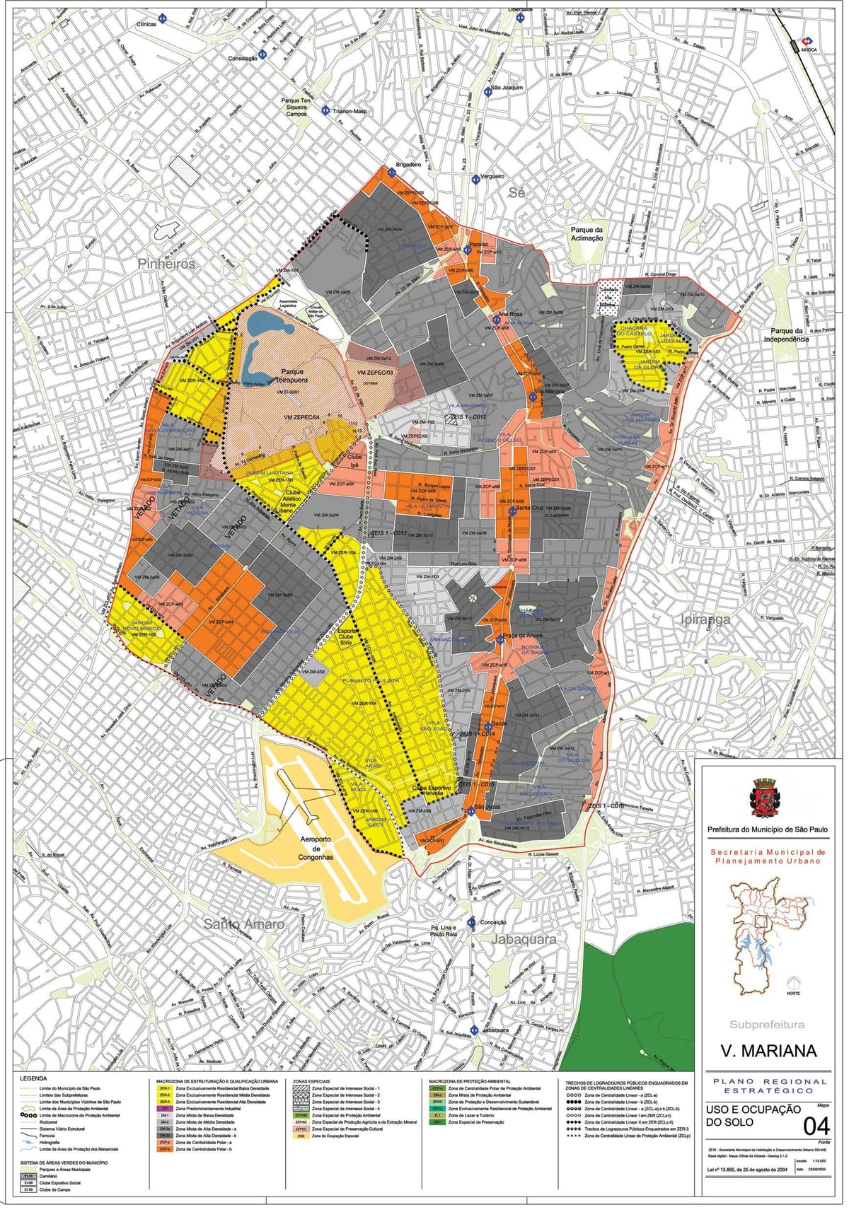Ramani ya Vila Mariana ya São Paulo - Kazi ya udongo