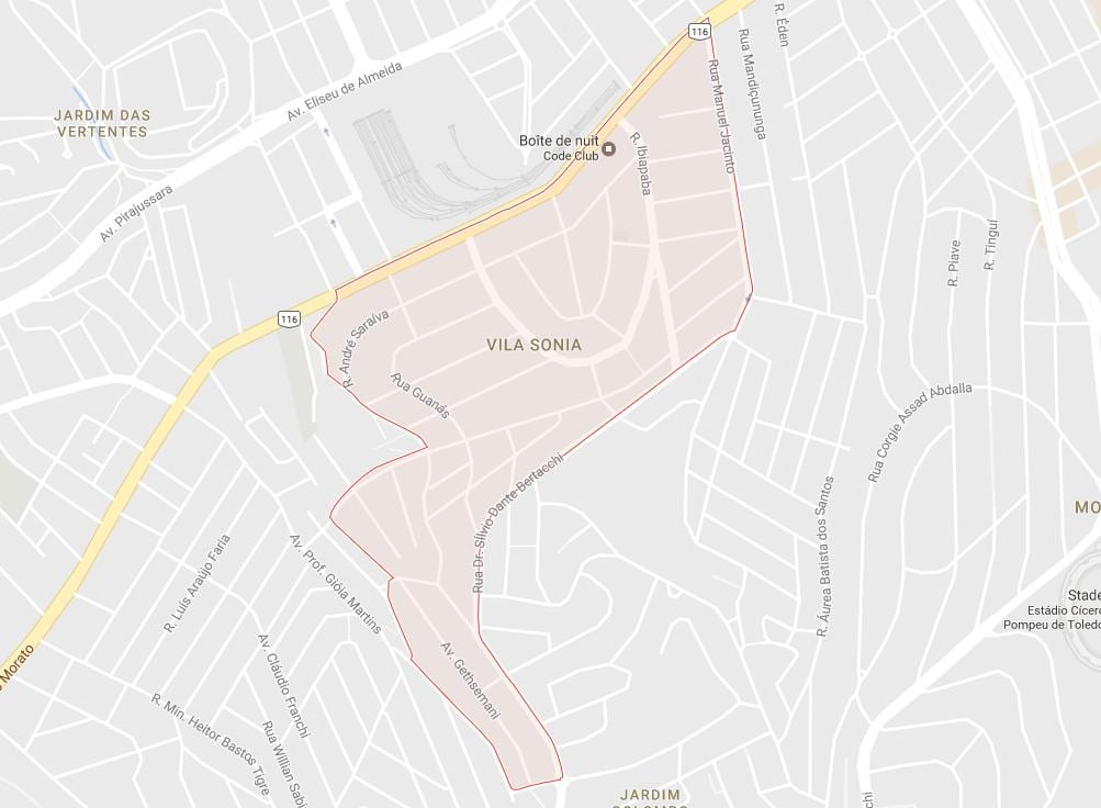 Ramani ya Vila Sônia São Paulo