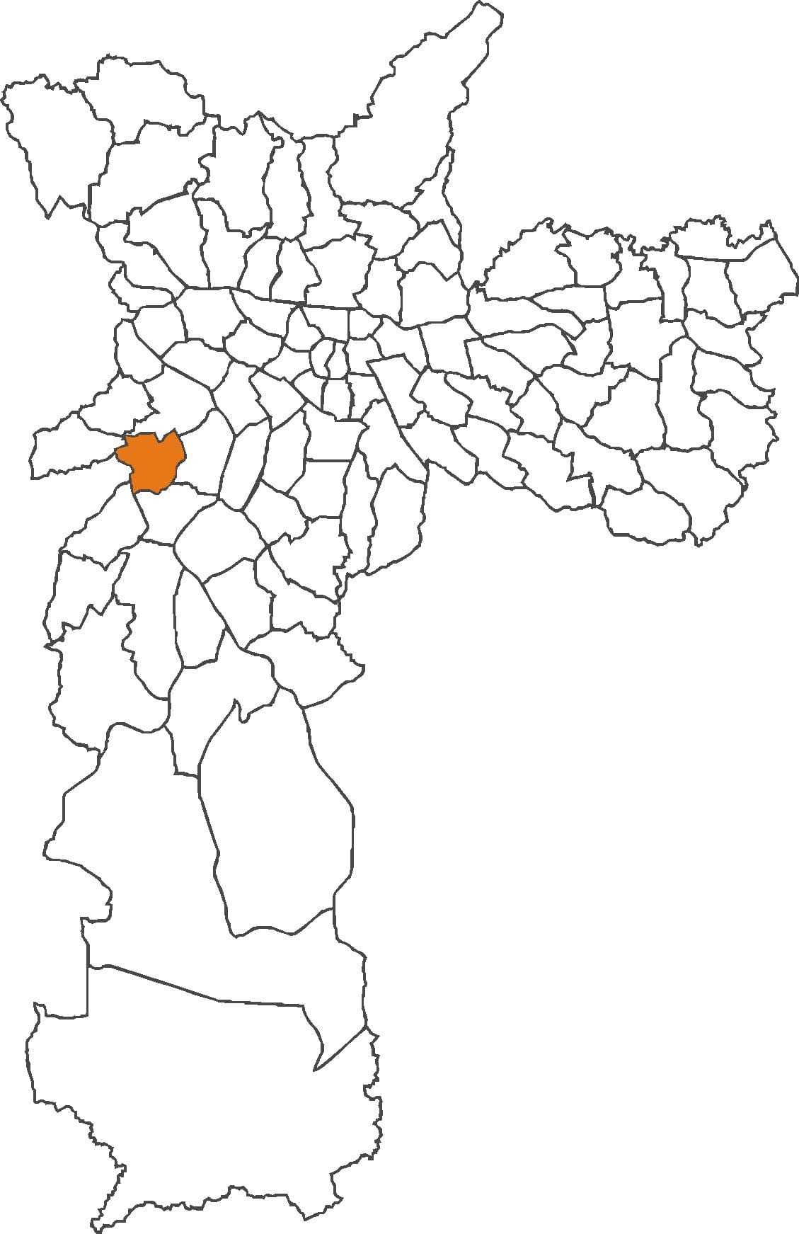 Ramani ya Vila Sônia wilaya