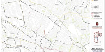 Ramani ya Aricanduva-Vila Formosa São Paulo - Barabara