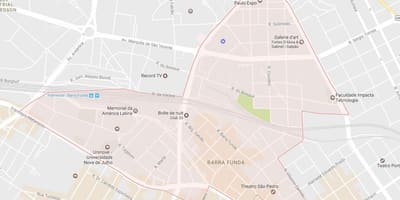 Ramani ya Barra Funda São Paulo