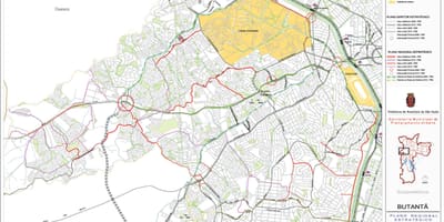 Ramani ya Butantã São Paulo - Barabara