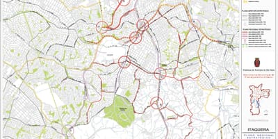 Ramani ya Itaquera São Paulo - Barabara