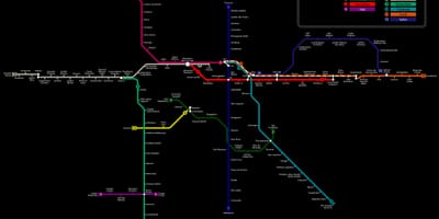 Ramani ya São Paulo CPTM metro