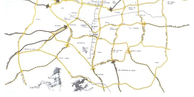 Ramani ya São Paulo kueleza vichochoro