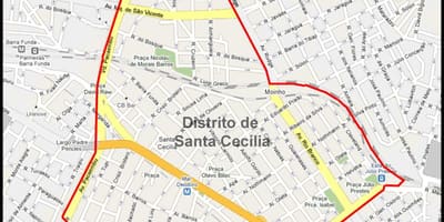 Ramani ya Santa Cecília São Paulo