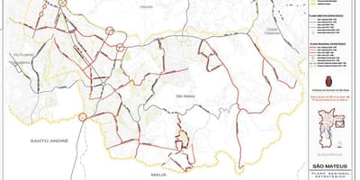 Ramani ya Sao Mateus São Paulo - Barabara