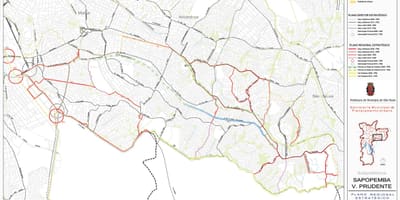 Ramani ya Vila Prudente São Paulo - Barabara